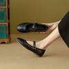 Fashion Rivet Buckle Strap Ballets Shoes Ladies Solid PU Leather Flats Woman Soft Bottom Mary Janes Femme Stud Mocassines Barefoot Shoes