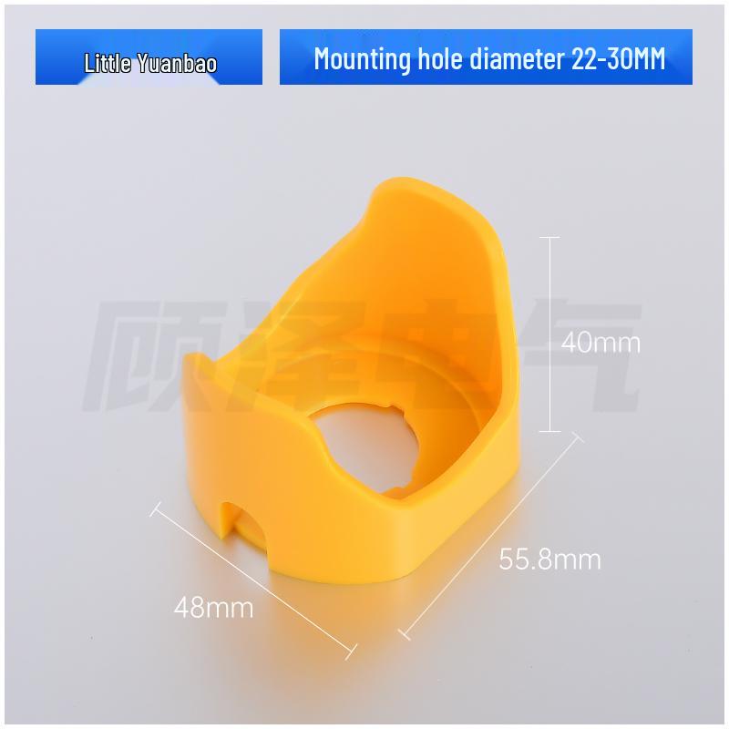 Emergency Stop Button Protective Transparent Flip Cover (16/19/22/25/30/42mm) - Round, Anti-Misoperation Design