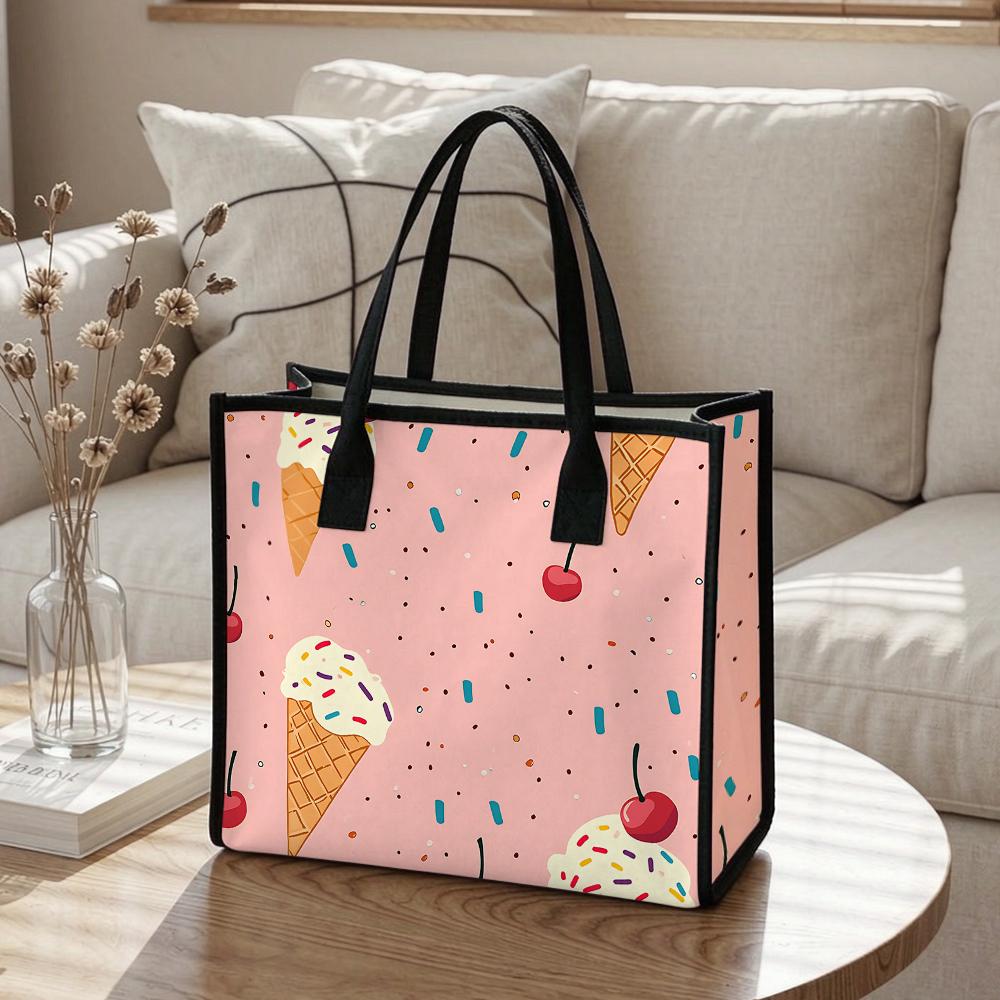 Cute Printed Tote Bag for Daily Shopping 