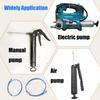 Set of 2 Industrial Grease Guns Hose 10000PSI Oil Resistant Heavy Duty Replacement Part For Pneumatic Equipment Tool
