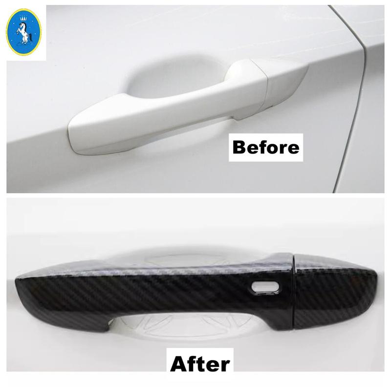 Car Outside Door Pull Doorknob Handle Bowl Decor Panel Cover Trim ABS Accessories For Volkswagen Jetta Mk7