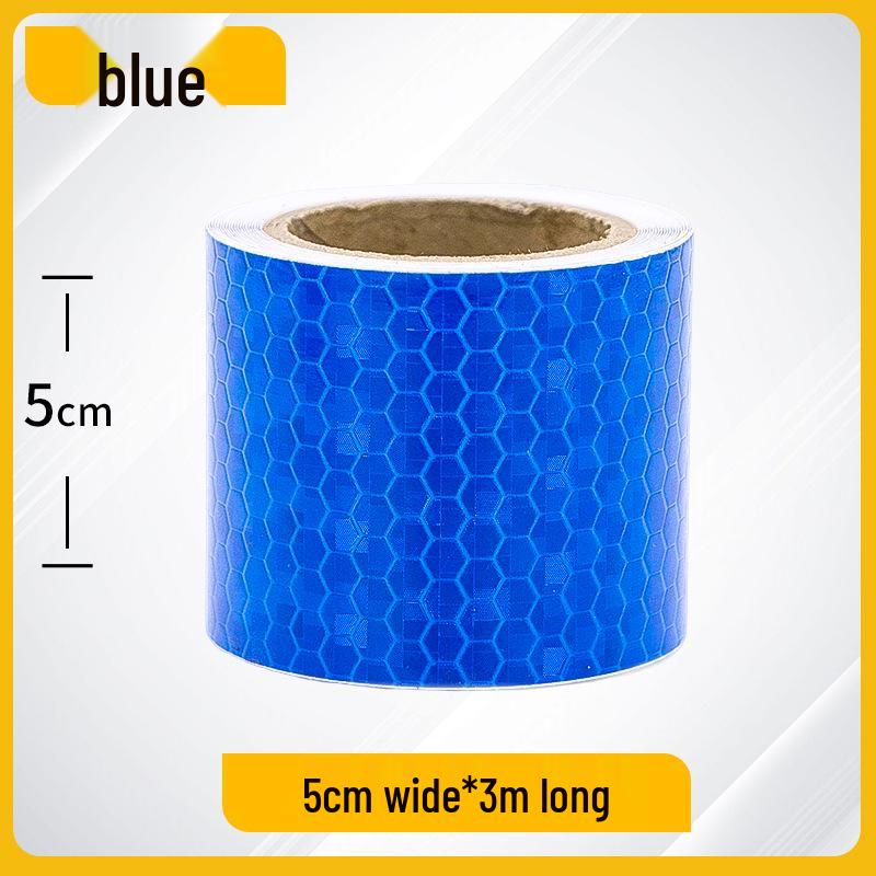 Night Safety Anti-Collision Reflective Strips - Traffic Warning Stickers with Microprismatic Film