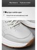 Chaussures de skate homme automne 2025 en cuir respirant - Baskets décontractées à lacets polyvalentes