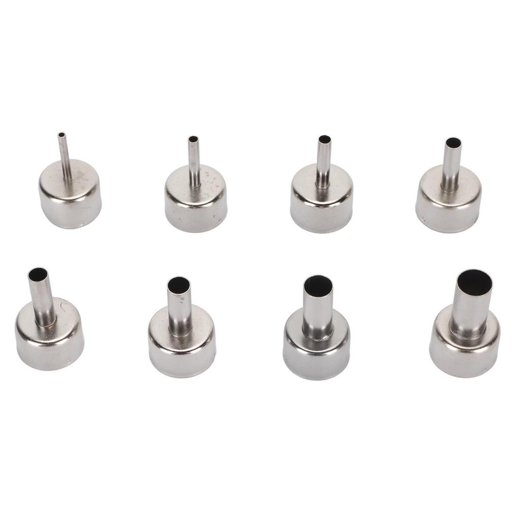 8pcs Heat Gun Nozzles Professional Hot Air Gun Soldering Station Nozzle Tool for 850 850A 852 852D 852D Air Pump Hot Air Welding Station