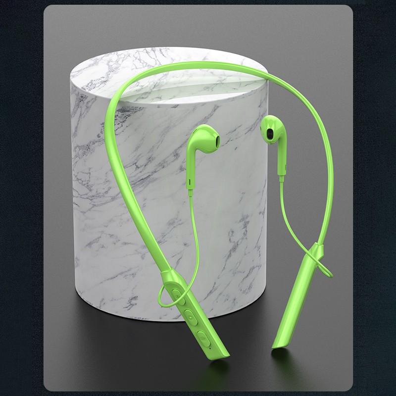 Bluetooth Słuchawki z pałąkiem na kark Stereo Bezprzewodowe słuchawki douszne Magnetyczne słuchawki sportowe z mikrofonem do smartfona