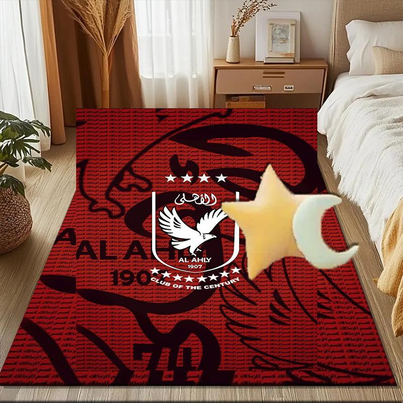 Ahly Football club Printed Office Carpet Chair Cushion Entryway Rug, Rugs for Living Room, Bedroom Christmas gifts
