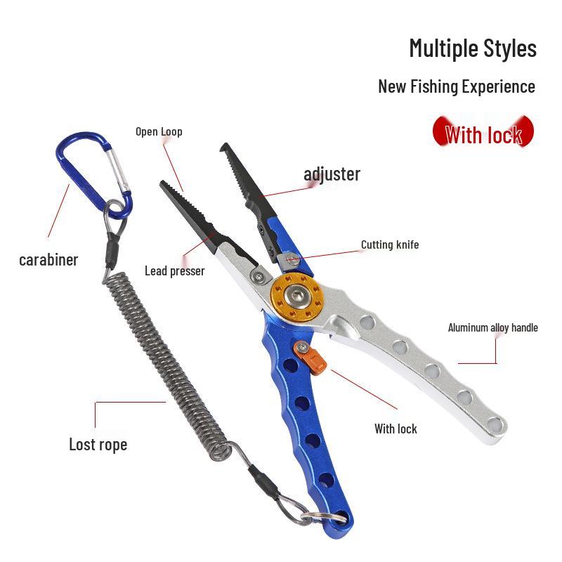 Direct Sales Multi-Function Outdoor Lure Clamp with Lock & Hook Remover