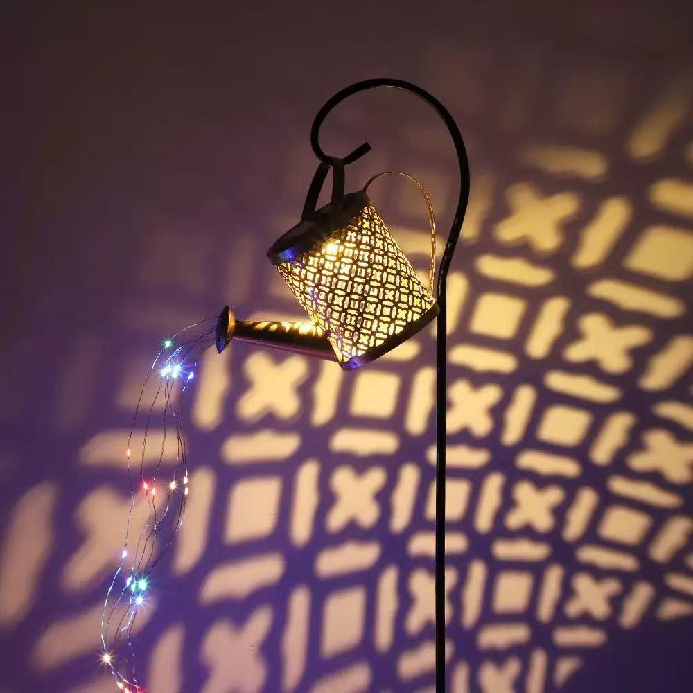 Double Hook Angel Fairy Peony Copper Kettle Lamp