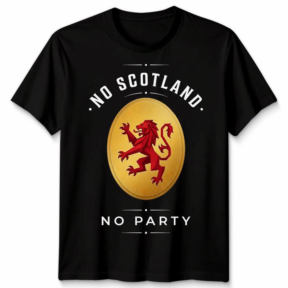 No Scotland No Party Football Unisex T Shirt Scotland Fan Unisexs Unisexs Top