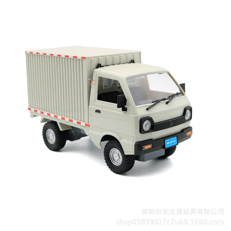 1Set Christmas Surprise Gifts 1:16 Wpl D12 Rc Car Simulation Drift Climbing Truck Led Light Cargo Rc Electric Toy Model For Boys