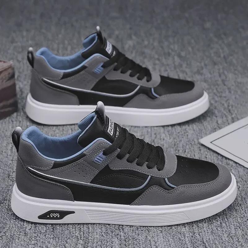 2024 Trendy weiße Sneaker für Herren: Jugendliche, atmungsaktive, lässige und sportliche Sommermode-Schuhe