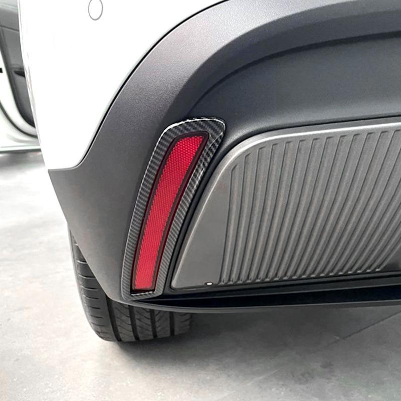 For MG4 EV MG 4 ELECTRIC   2024 Rear Fog Light Frame Cover Back Fog Lamp Trim 2Pcs Bumper Sticker Styling Accessories