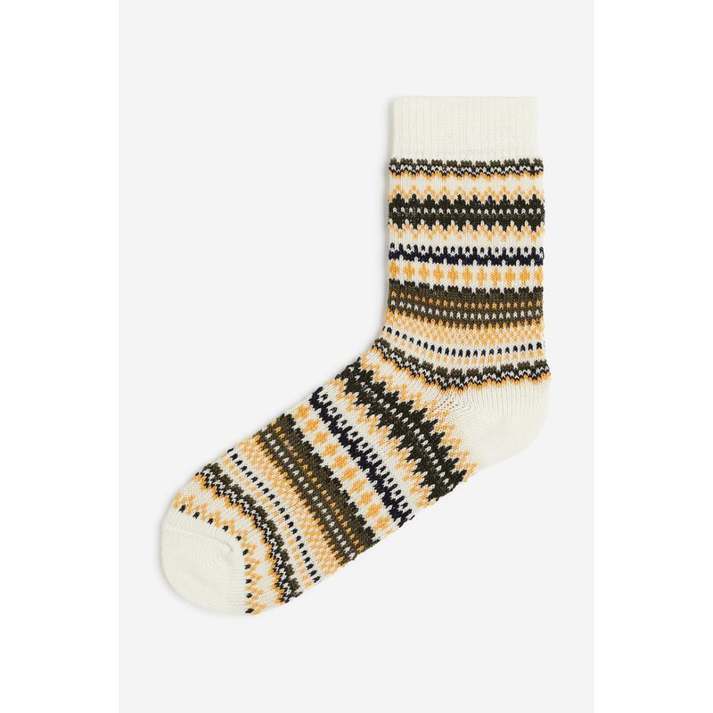 

Мужские носки до середины икры HM Летние клетчатые Мягкие хлопковые смесовые Длинные носки Вязаные носки 1105519 Orange/Patterned 23-24