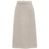 Women's High-Waisted Wool Midi Skirt - Retro A-Line for Autumn/Winter