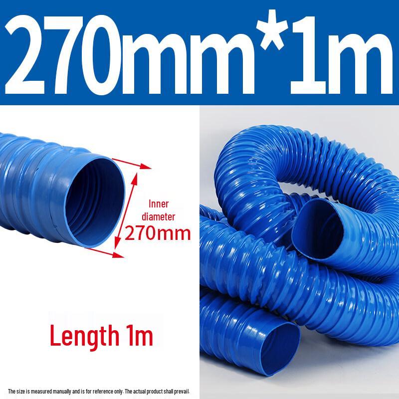 270mm Blue PVC Flexible Vacuum Hose