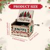 Christmas Music Box Decor Table Centerpiecec Collection Mini Ornament Hand Crank Tune