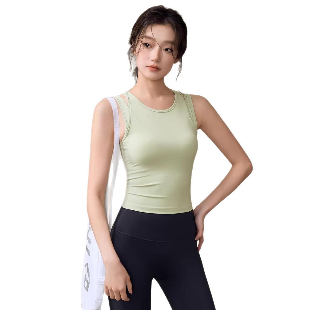 Women's High-Intensity Two-Piece Sports Vest - Shockproof Running and Yoga Top for Fitness and Pilates