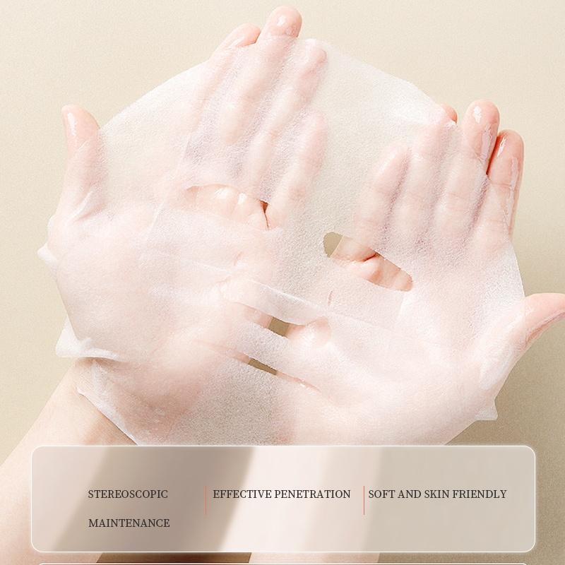 10KS Damask Rose Pleťová maska Změkčující Rozjasňující Hydratační Přírodní rostlinný Extrakt Balené 10 balení Pleťové masky s vůní růže