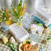 2Pcs Girl Toy New Miniature Dollhouse Food Ice Scoop With Ice Cube Storage Box Model Toys For Doll Accessories
