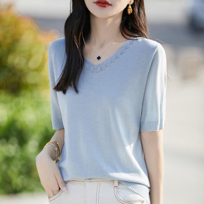 

Женский шерстяной свитер Qinghe кашемир 50% шелк 50% шерсть осенне-зимний шерстяной пуловер мягкий и теплый M алмаз