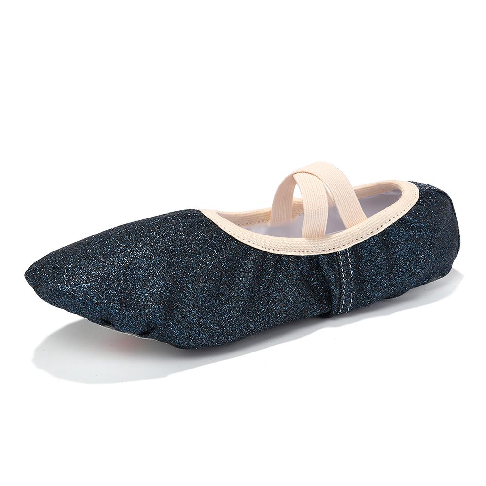 Ballet Shoes for Girls Glitter Ballet Dance Shoes Leather Dance Slippers Full Sole Ballet Dance Flats for Childrens Kids Toddler for Dance