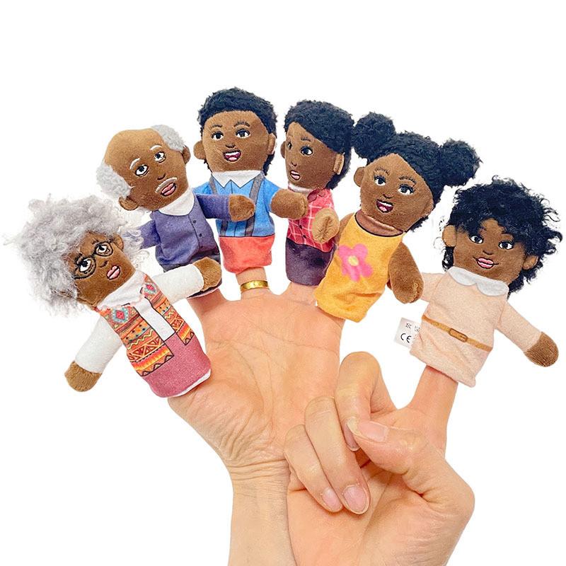 

Theme Family Plush Toy Set With Pp Cotton Filling For Kids Playtime Gift And Black