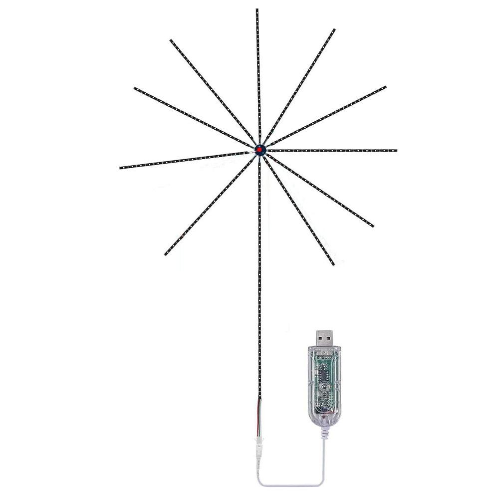 RGB Color RGBIC Firework Light Music Sound Sync Dream Meteor Lamp  Holiday Party