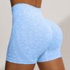 Female Leopard Print Yoga 3/4 Shorts with High Waist, Tummy Lifting Stretch Workout Shorts for Daily Wear
