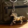 Keychain Pendant Zinc Alloy Texture Horse Charm Lightweight Portable Key Chain Backpack Bag Accessory