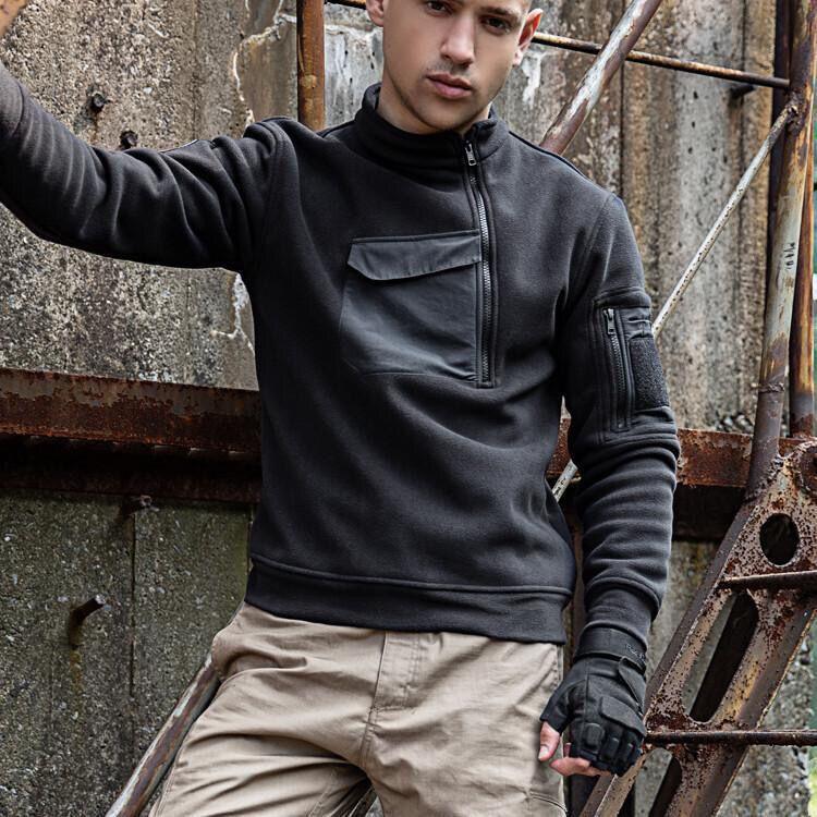 Kurtka polarowa taktyczna Jesień i zima Outdoor męska polarowa gruba bluza ciepła bluza polarowa kurtka polarowa