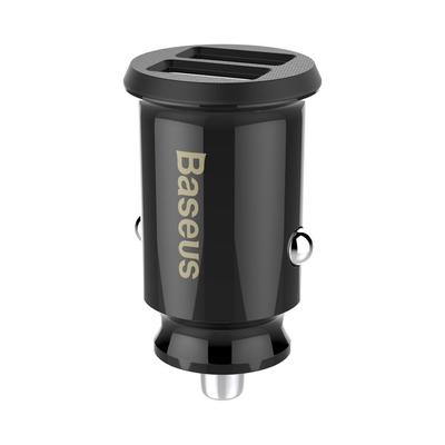 Mini billaddare för din telefon 2x USB Grain Billaddare svart