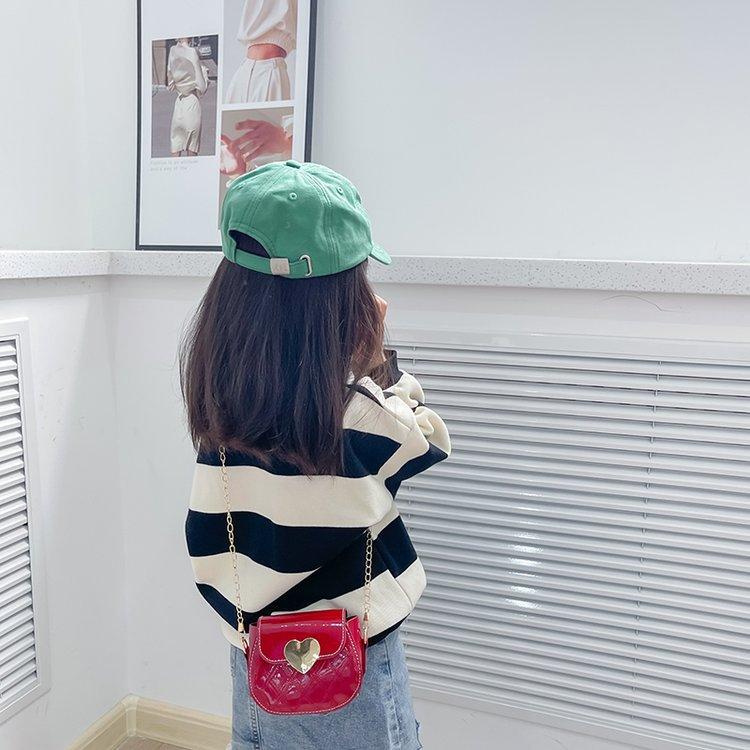Cute Little Girls Mini Shoulder Bag for Kids Fashion Small Lovely Patent Leather Children's Coin Bags