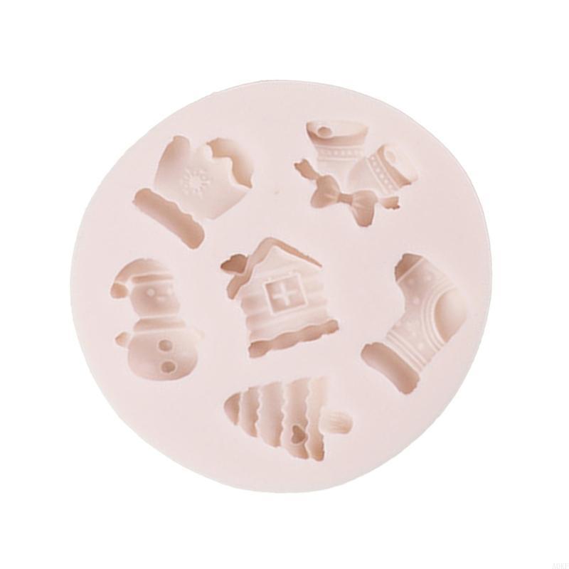 Christmas Santa Silicone Molds Fondant Fondant Cake Molds Making Pastry Chocolate Molds Baking Decorating Tool Nonstick A0KF