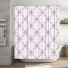 Bathroom Decor Set Shower Curtain Waterproof Plaid Print Modern Home Decor Washable Linen Fabric Bathroom Hanging Shower Curtain