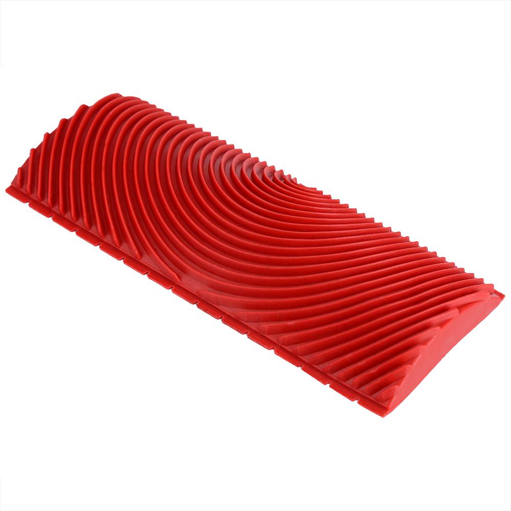 2Pcs Wood Graining Rubber Wall Brush Painting Tools Texture Pattern Scumble Tool Red