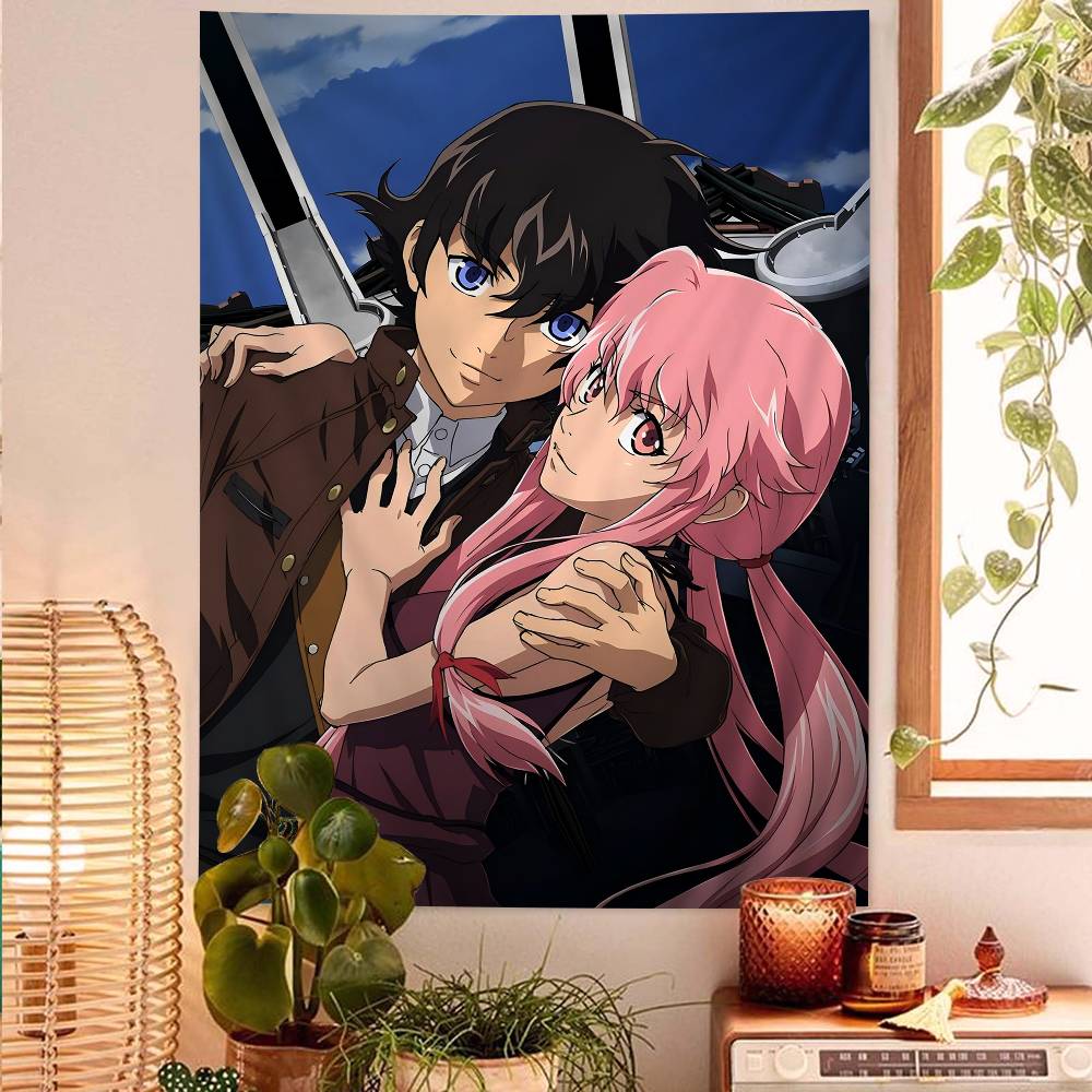 

Anime The Future Diary Hanging Bohemian Tapestry Bohemian Wall Tapestries Mandala Kawaii Room Decor 74x94cm(29x37in)