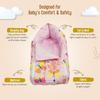 LuvLap 3 In 1 Baby Bed Sleeping Bag And Carry Nest Portable Bassinet Hypoallergenic Cotton Bedding For Newborns Pink Print