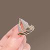 Elegant Unisex Sailboat Brooch: Luxury Anti-Lose Pin with Smooth Sailing Design for a Refined Look