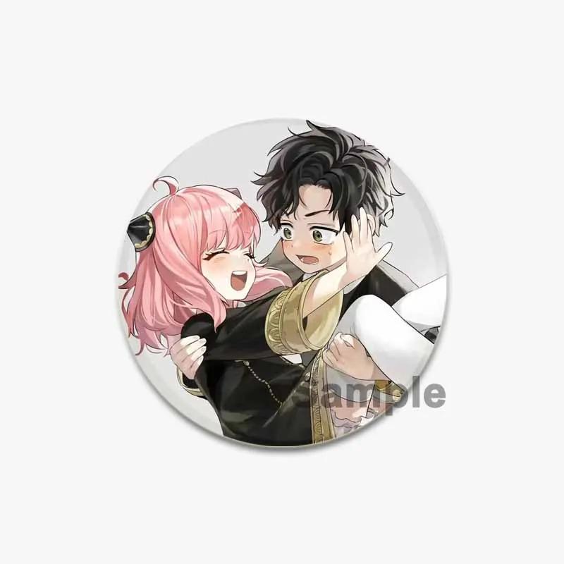 32/44/58mm SPY × FAMILY Badge Cute Anime Anya Forger/Damian Lapel Pins 58mm Round Brooch for Backpack Clothes Accessories Fan Jewelry Gift