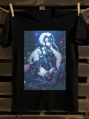Unisex White Fate Grand Order Jeanne D'Arc Alter Graphic T-Shirt