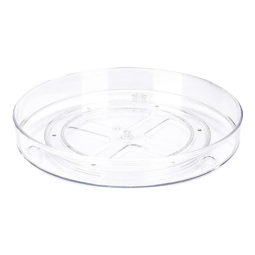 Вращающийся на 360 градусов нескользящий поворотный столик-органайзер для специй, кухонный органайзер, поднос, органайзер для холодильника, для шкафа чистый