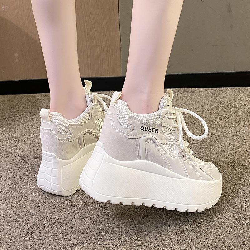 Fashion Autumn Chunky Sneakers Fashion Women Shoes Breathable Female Sport Shoes Casual 10CM Platform Sneakers Woman Zapatillas De Mujer