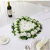 Heart Shaped Artificial Flower Decorations Photo Props for Wedding Centerpieces Road Leading Flower Rack Decorations