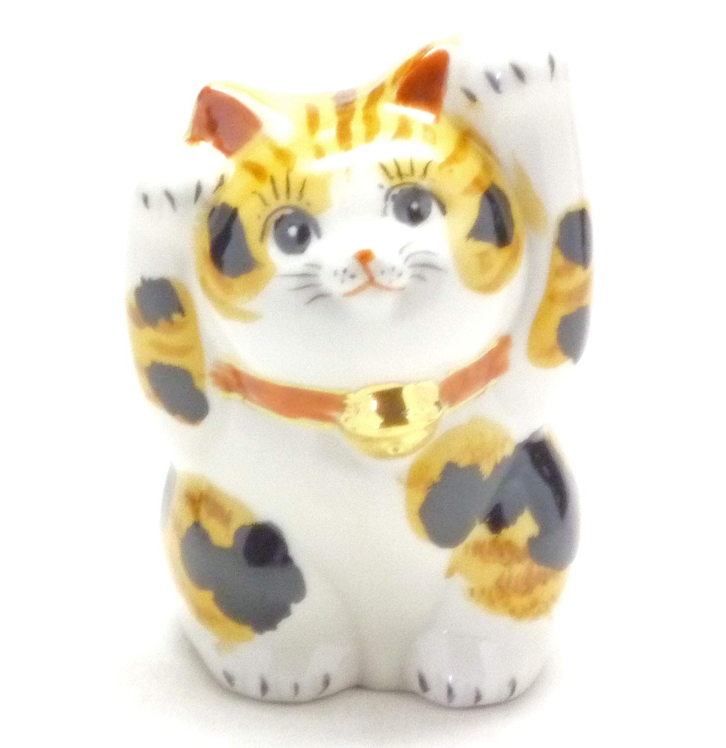 

Kutani ware Lucky ornament Maneki-neko (Lucky cat) Calico No. 4