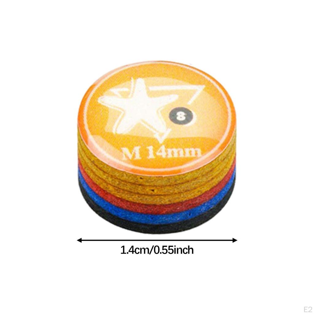 Billiards Cue Tip Diameter 14 mm High Hardness Supplies Head Pool Rod Accessories Replacement