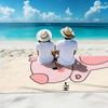 Cartoon Pig Style Beach Towel, Pink Pig Pattern Quick Dry Super Absorbent Microfiber for Beach Pool Party Summer Festival Gift