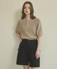 Wednesday Oasis For Woman W/ Cool Washable Henley Neck Half Knit (4 Colors)