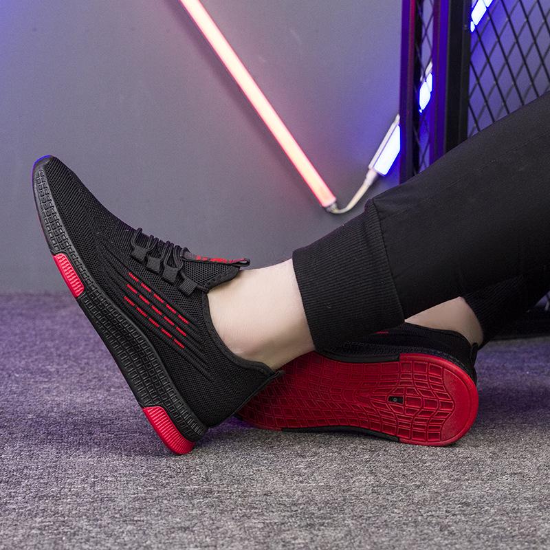 Bequeme Freizeitschuhe mit weichem Boden, trendige koreanische Version von atmungsaktiven Wild-Herrenschuhen, Low-Top-Sneakers