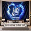 Benutzerdefinierter Name Text Wandteppich Hertha BSC Personalisierter Polyester Wandteppich Für Schlafzimmer Und Zimmer