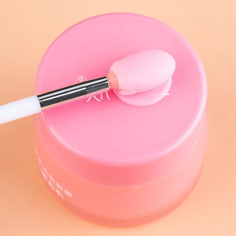 1 Stück Silikon Lippenbalsam Lippenmasken Pinsel mit Saugnapf Staubschutz Lippenstift Kosmetik Make-up Pinsel Lippenstift Pinsel Aufbewahrungsbox